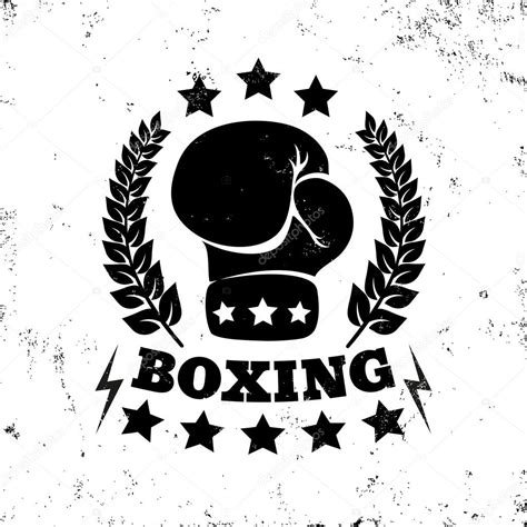 Vintage boxing logo — Stock Vector © serazetdinov #99557842