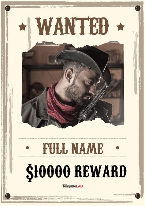 19 FREE Wanted Poster Templates (FBI and Old West)