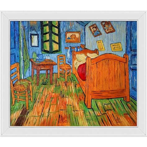 LA PASTICHE Bedroom at Arles by Vincent Van Gogh Galerie White Framed ...