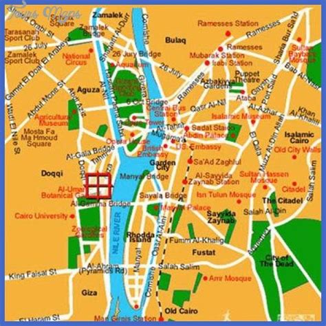 Cairo Map Tourist Attractions