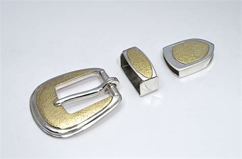 Belt Buckles: 3 Piece Ranger Set / Silver 925 / Gold 14k / © David Larson - David Larson