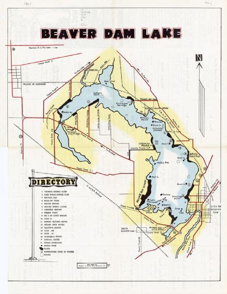 Beaver Dam Lake Map - Draw A Topographic Map