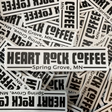 Heart Rock Coffee long/skinny sticker – Heart Rock Coffee