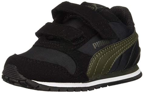 Amazon.com | PUMA Baby ST Runner NL Velcro Kids Sneaker Black-White 8 M US Toddler | Sneakers ...