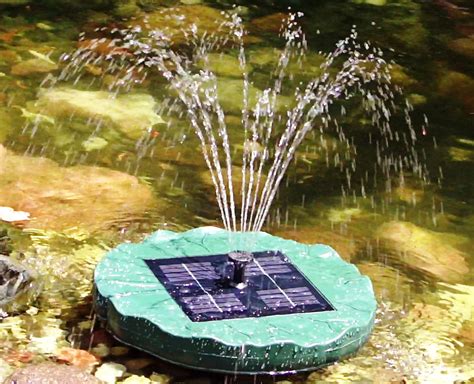 Solar Powered Pond Fountain | Fountain Design Ideas