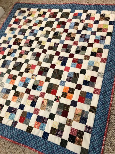 Scrappy 4 patch | Quilts, Scrap quilt patterns, Scrappy quilt