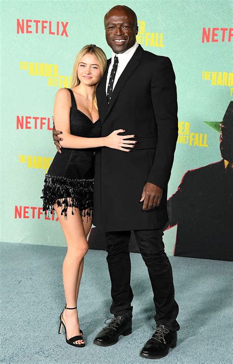 Leni Klum Makes Rare Red Carpet Appearance with Dad Seal