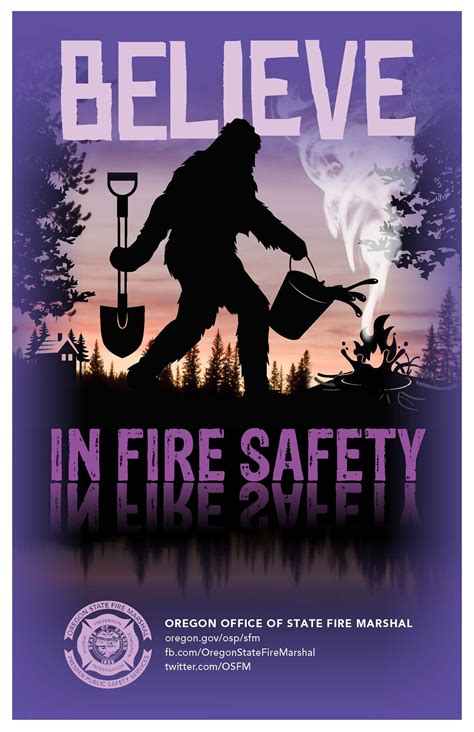 Believe in fire safety, by the Oregon State Fire Marshal | State of ...