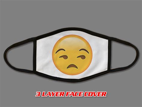 Ehh Emoji Inspirado Fashion Face Cover | Etsy