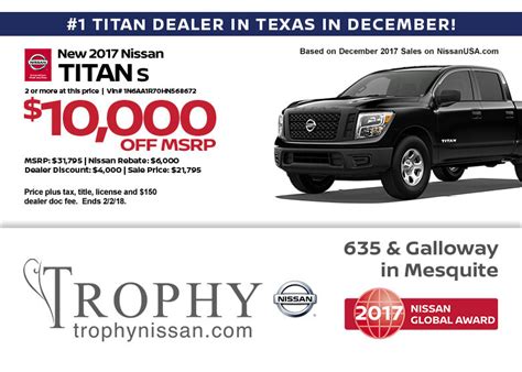 Trophy Nissan Specials | New & Used Vehicles | Mesquite TX