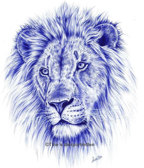 The blue lion by LeontinevanVliet on DeviantArt