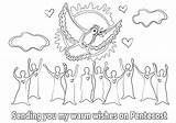 Holy Spirit At Pentecost Coloring Page  Free Printable Pages sketch template