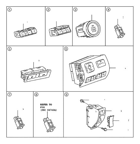 2022 Toyota Camry Trunk Lid Release Switch - 8484024020 - Genuine Toyota Part