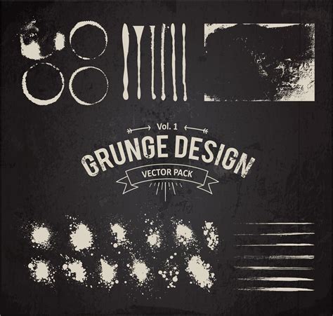 grunge design elements 334531 Vector Art at Vecteezy