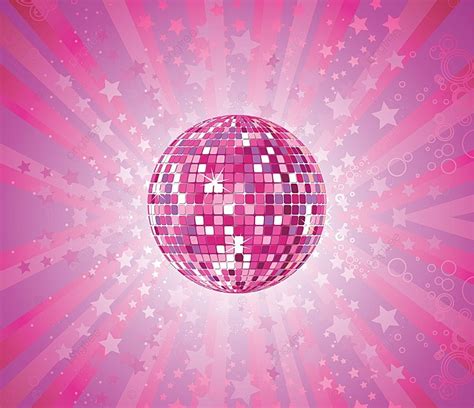 Concert Poster Decoration Ornate Abstract Background, Vector, Sphere, Mirrorball Background ...