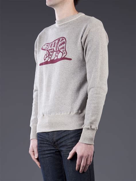 Lyst - Human Made Polar Bear Sweater in Gray for Men