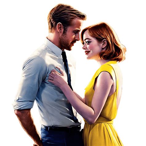 Ryan Gosling and Emma Stone in La La Land transparent PNG - StickPNG