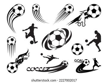 Soccer Bundle Print Soccer Clipart Soccer Stock Vector (Royalty Free ...