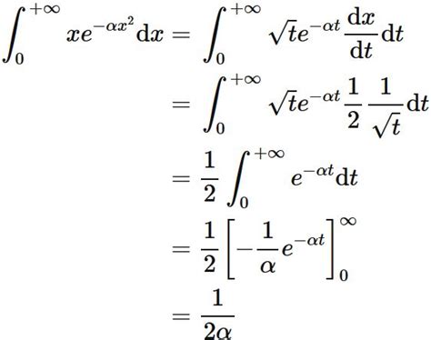 Gaussian Integral (formula and proof) - SEMATH INFO