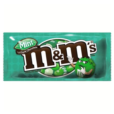 M&M's Mint Dark Chocolate Candies 1.5 oz Pouches - Pack of 24 - Walmart.com