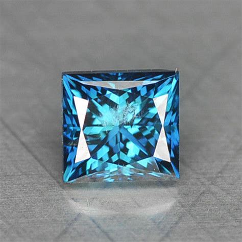 .08 ct Natural Blue Diamond Princess Cut Loose Gemstone | Property Room