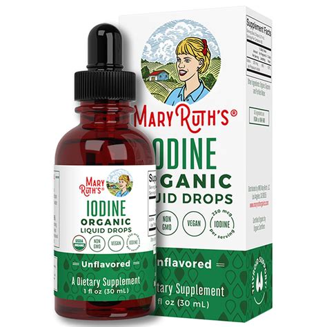 Potassium Iodide Iodine Supplement Year Supply Iodine Drops USDA Organic Nascent Iodine Vegan ...