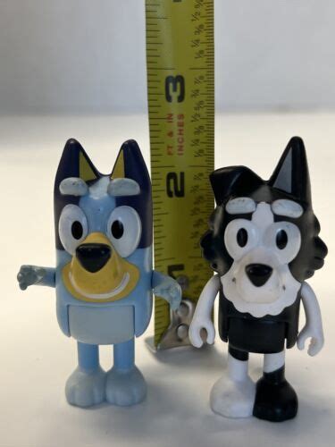 Bluey Toys Bluey & Mackenzie Action Figures Cake Topper Posable! Lot Of ...