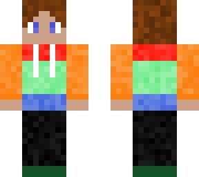 Brown Hair Blue Eyes Boy | Minecraft Skins