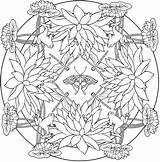 Nature Mandala Coloring Pages Printable sketch template