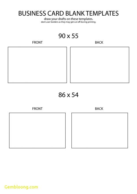 Free Business Card Templates Printable