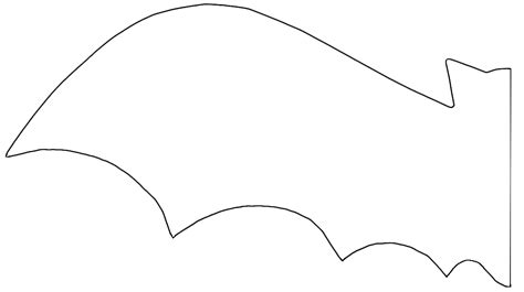 Bat Wings Cut Out Template