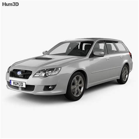 Subaru Legacy Station Wagon 2009 3D model - Download Wagon car on ...