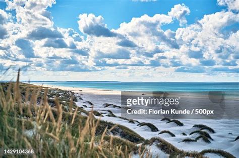 Cloudy Day At The Beach Of Saltum Strand In Denmark High-Res Stock ...