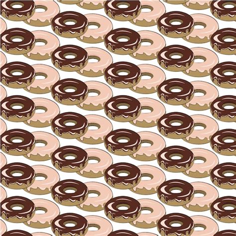 Free Vector | Donuts pattern background