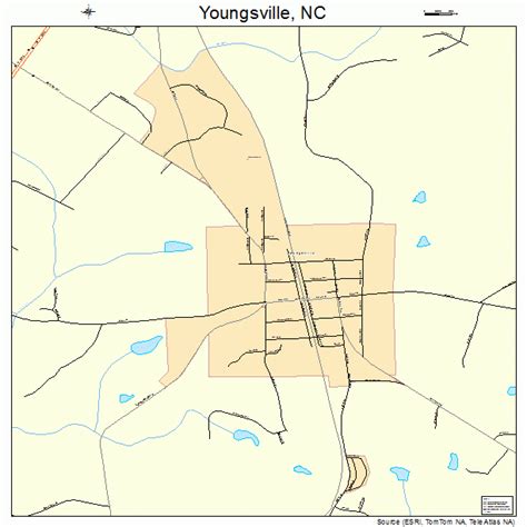 Youngsville North Carolina Street Map 3776200