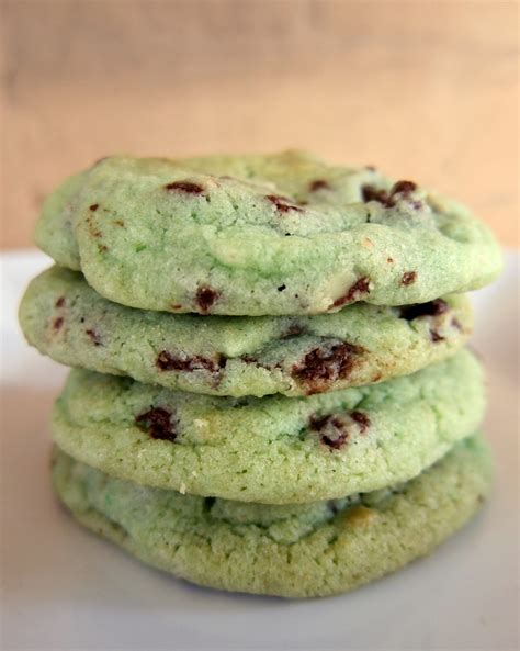 Mint Chocolate Chip Cookies | Plain Chicken