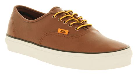 Lyst - Vans Authentic Leather Boot Brown Leather in Brown for Men