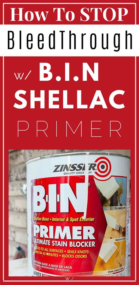 How to Use B-I-N Shellac Primer - Salvaged Inspirations | Primer, Diy primer, Painting laminate