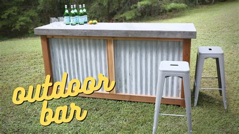 How to Build an Outdoor Bar - Woodshop Mike