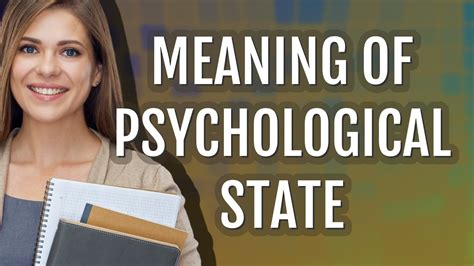 Psychological state | meaning of Psychological state - YouTube