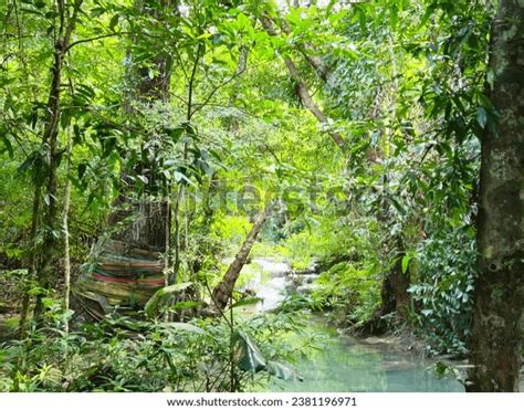 Erawan Waterfalls Biggest Most Beautiful Waterfalls Stock Photo ...