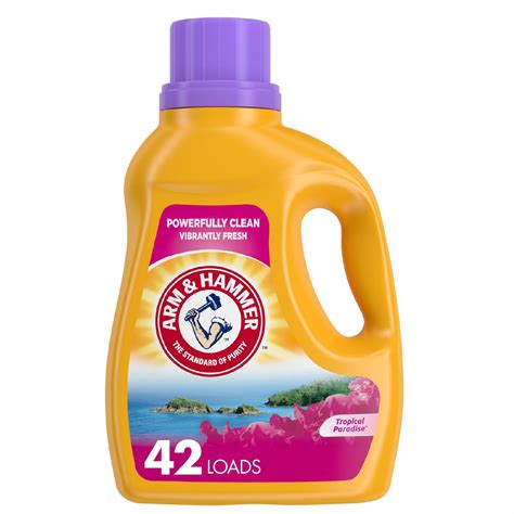 Arm & Hammer Clean Scentsations Tropical Paradise, 42 Loads Liquid Laundry Detergent, 75 Fl oz ...