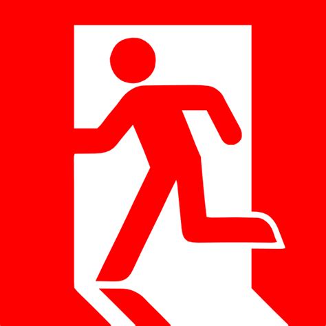 Emergency Exit Clip Art at Clker.com - vector clip art online, royalty free & public domain