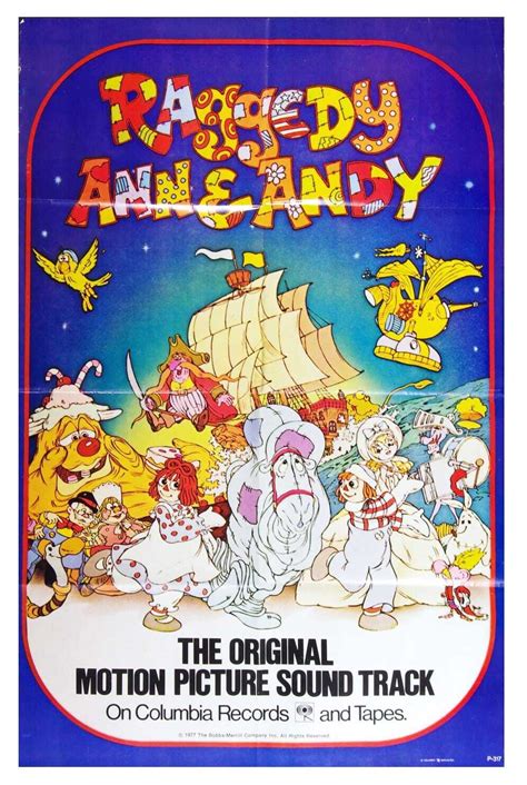 Raggedy Ann & Andy Poster 1977 A Musical Adventure Original Movie Soundtrack Album Promotion ...