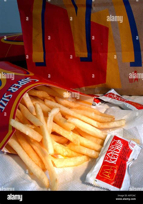 A portion of McDonald s Super Size Fries Stock Photo - Alamy