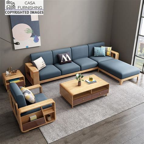 L Shape Sofa Modern Sofa Set Design Sheesham Wood | eduaspirant.com