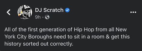 DJ Scratch Wants Hip-Hop Pioneers To Sort Out Their History