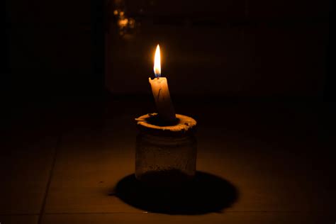 Free stock photo of Candle light in the dark