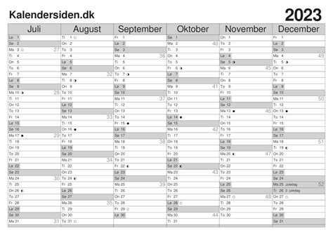 Kalendersiden: den bedste print-selv kalender