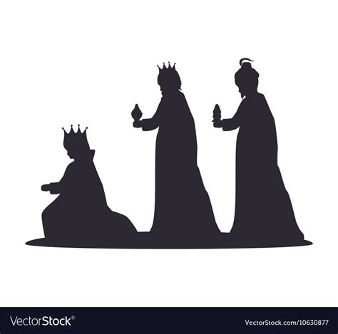 Three Kings Nativity Silhouette